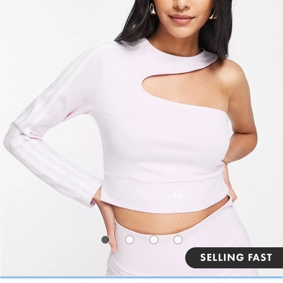 Adidas one sleeve cut out crop top SEXY baddie - Picture 7 of 8